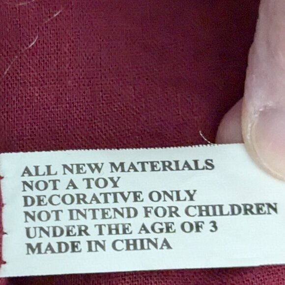 Burgundy Plaid Button Christmas Holiday Fleece Cardigan; Santa Claus; Size L-XL - Picture 5 of 5